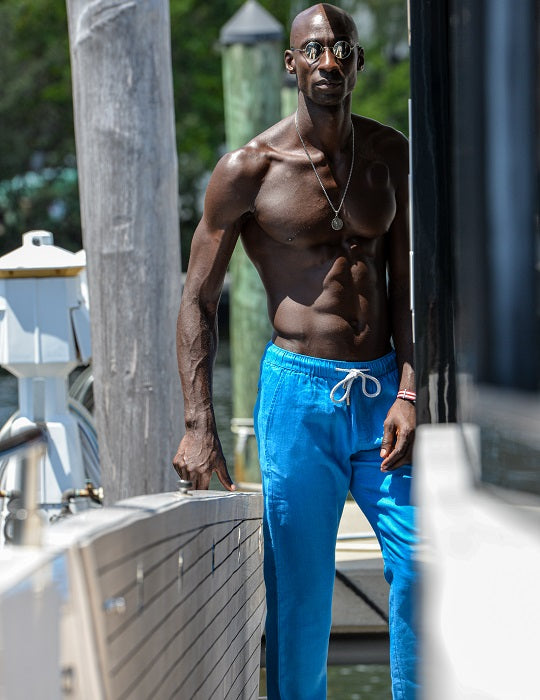 Bahamas Linen Pants – Straight-Cut Resort Style