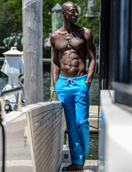 Bahamas Linen Pants – Straight-Cut Resort Style