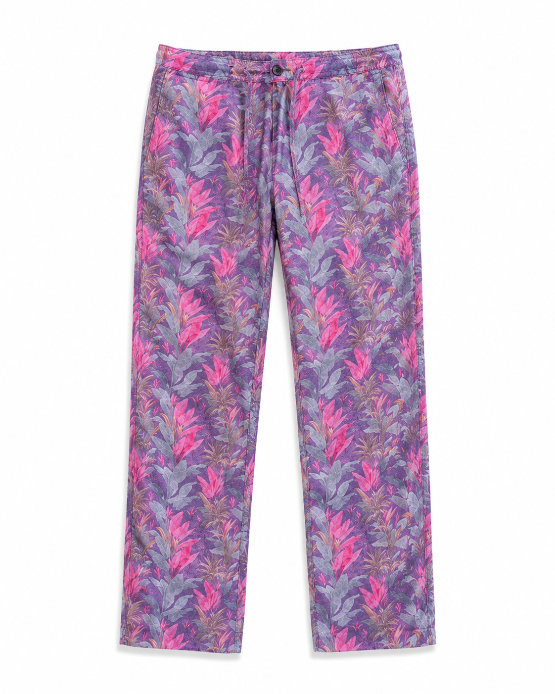 Men's Barbuda Patterned Linen Pants