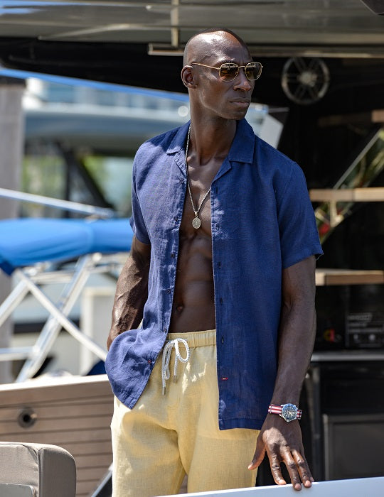 Bahamas Linen Pants – Straight-Cut Resort Style