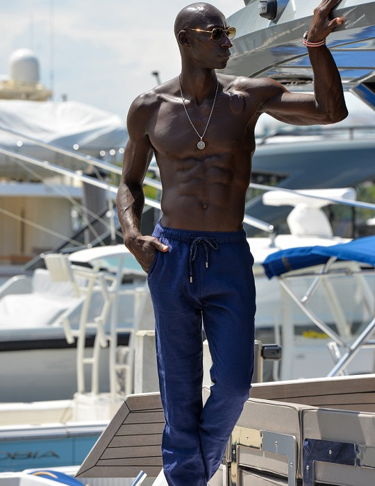 Bahamas Linen Pants – Straight-Cut Resort Style