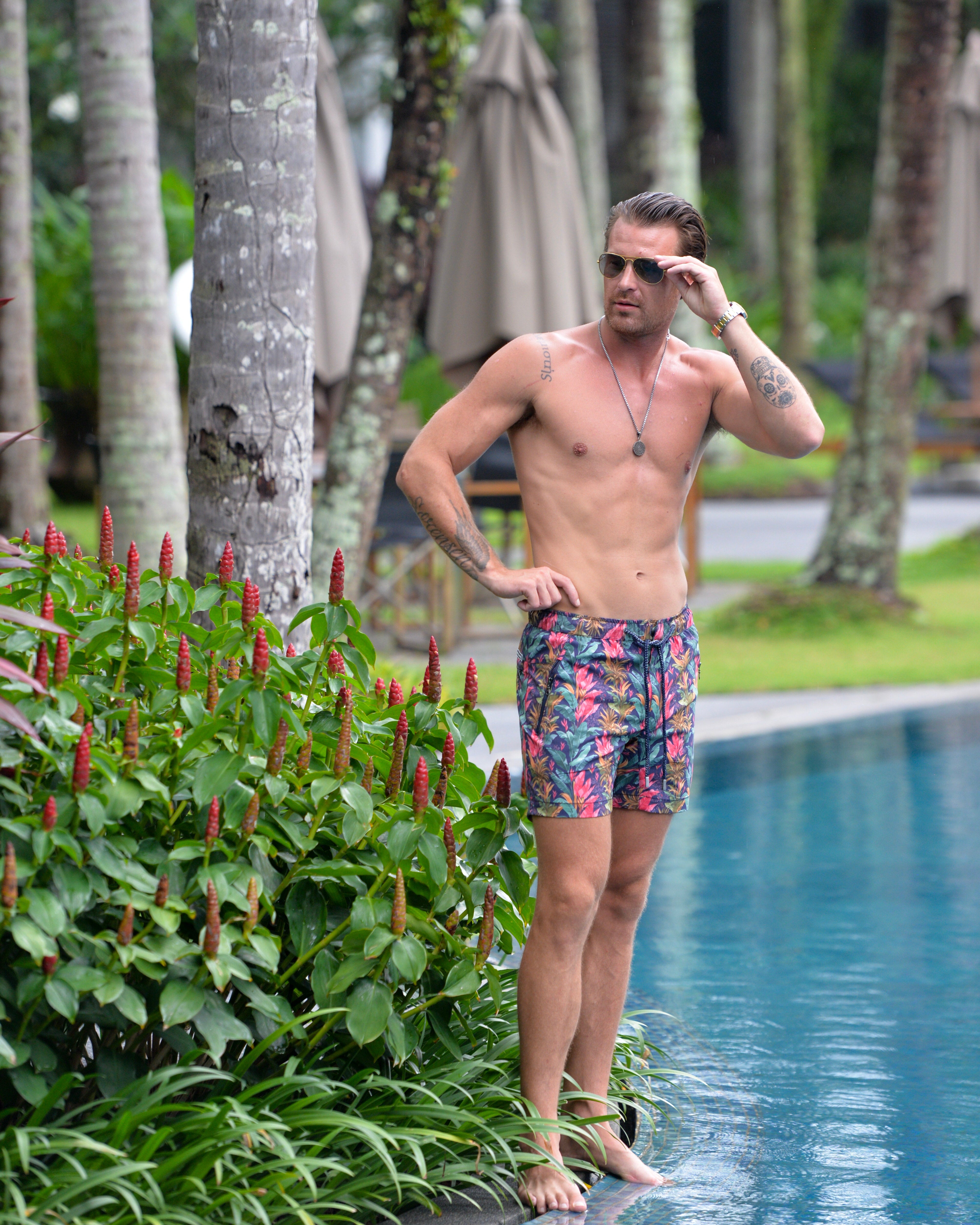 Men's Odyssey Patterned Hybrid Swim Shorts