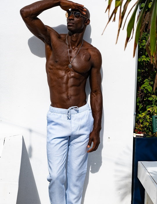 Oahu Linen Pants - Contemporary Straight Cut