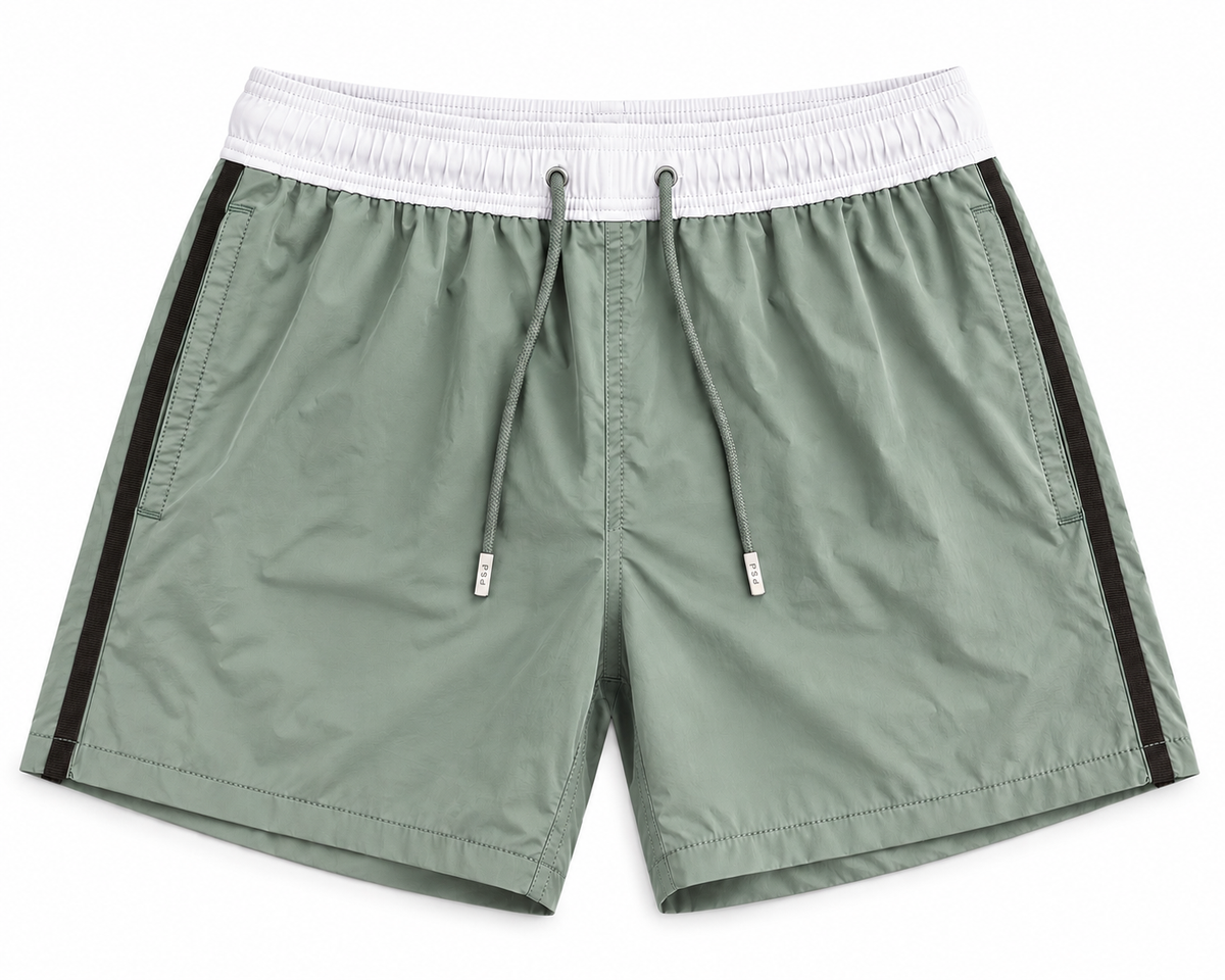 Pier Terra Collection - Light Olive Swim Shorts for Men