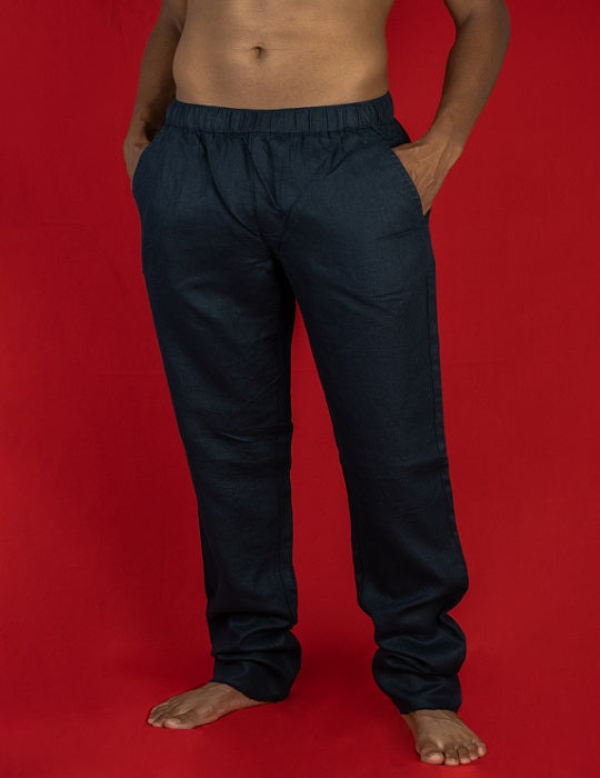 Oahu Linen Pants - Contemporary Straight Cut
