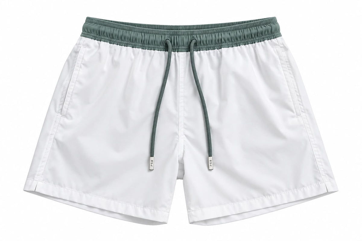 Pier Terra Collection - Pier St Barth Sage Green Swim Shorts Solid