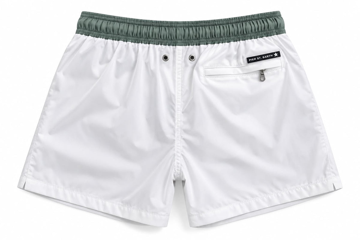 Pier Terra Collection - Pier St Barth Sage Green Swim Shorts Solid