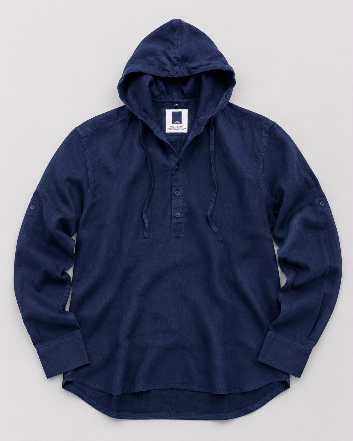 Men's Venice Beach Solid Linen Hoodies