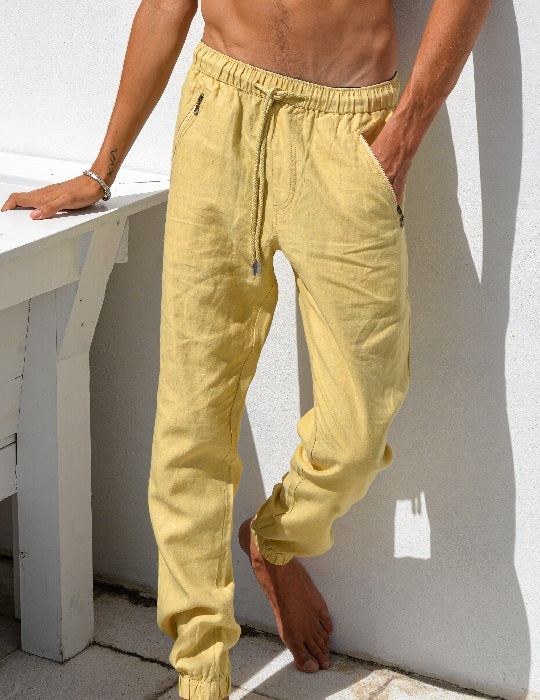 Load image into Gallery viewer, Miami Linen Joggers